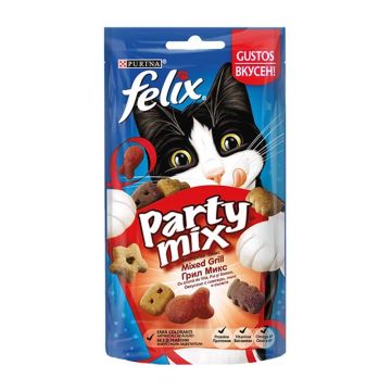 Recompense pisici, Felix Party Mix Mixed Grill, 60 g