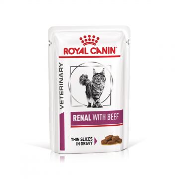 ROYAL CANIN Renal cu Vita, dieta veterinara pisici, sistem renal, (in sos), 85 g