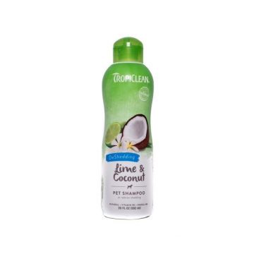 Sampon pentru caini si pisici, Tropiclean Lime & Coconut, 355 ml