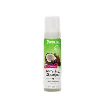 Sampon uscat pentru caini, Tropiclean Deep Cleaning, 220ml Sampon uscat pentru caini, Tropiclean Deep Cleaning, 220ml