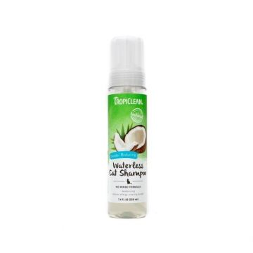 Sampon uscat pentru pisici, Tropiclean Dander Reducing, 220ml