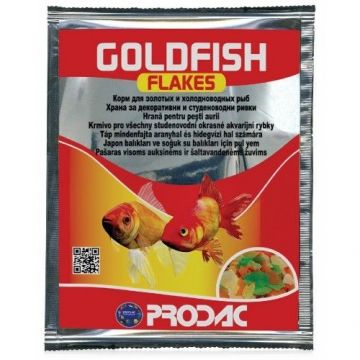 Hrana pentru pesti, Prodac Goldfish Flakes, 12 g