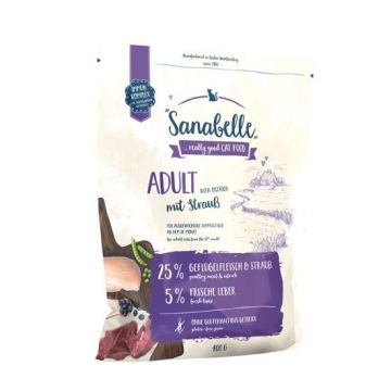 Hrana uscata pisici, Sanabelle Adult cu strut, 400 g ieftina