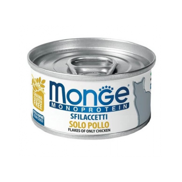 MONGE Cat Monoprotein hrană umedă pentru pisici, cu pui 80g