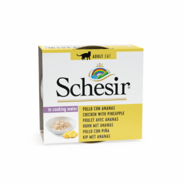 Schesir Cat Chicken with Pineapple, conserva, 75 g