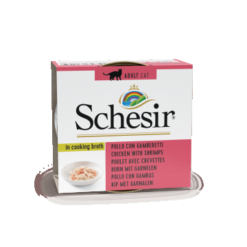 Schesir Cat Chicken with Shrimps, conserva, 70 g