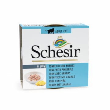 Schesir Cat Tuna with Pineapple in Jelly, conserva, 75 g