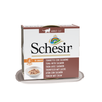 Schesir Cat Tuna with Salmon, conserva, 70 g