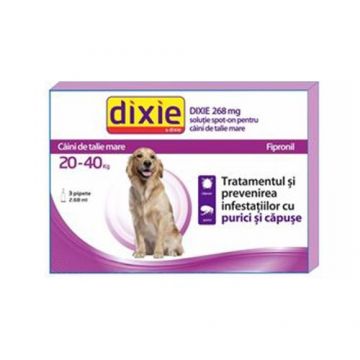 Solutie antiparazitara, Dixie Spot On Dog L, 2,68 ml x 30 buc de firma original