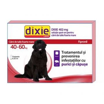 Solutie antiparazitara, Dixie Spot On Dog XL, 4,02 ml x 3 buc ieftin