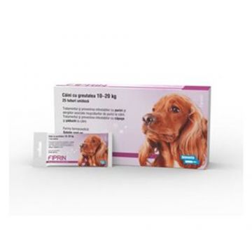 Solutie antiparazitara, Fiprin Spot Dog M, 25 x 1,34 ml