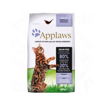 APPLAWS Hrană uscată pentru pisici adulte cu pui și rață 2 kg
