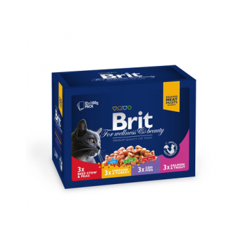BRIT Premium Cat pachet family plate 12x100 g