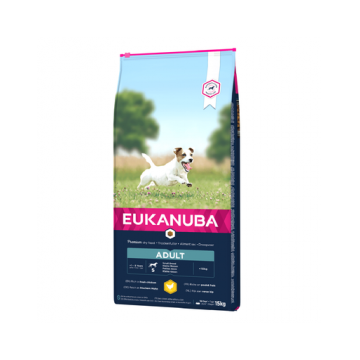 EUKANUBA Adult Small Breeds Chicken Hrana uscata pentru caini adulti de talie mica, cu pui 15 kg