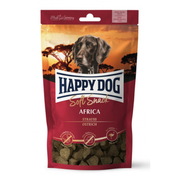 HAPPY DOG Soft Snack Africa - Recompense pentru câini - cu proteine de struț - 100g