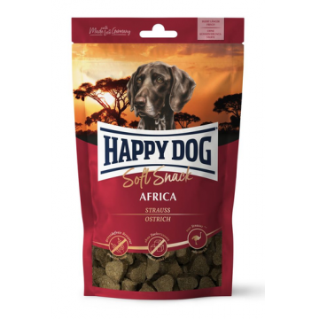 HAPPY DOG Soft Snack Africa - Recompense pentru câini - cu proteine de struț - 100g HAPPY DOG Soft Snack Africa - Recompense pentru câini - cu proteine de struț - 100g