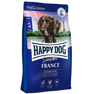 HAPPY DOG Supreme Sensible France -Hrană uscată pentru câini adulți - talie medie și mare - cu rață - 1 kg