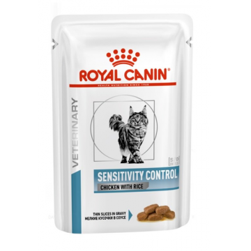 ROYAL CANIN Cat Sensitivity cu pui si orez 12 x 85 g hrana umeda dietetica pentru pisici adulte care prezinta reactii alimentare adverse