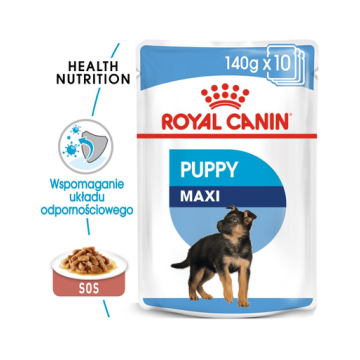 Royal Canin Maxi Puppy hrana umeda caine junior, 10 x 140 g