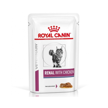 ROYAL CANIN Renal Feline cu pui 12 x 85 g hrana umeda dietetica pentru pisici cu insuficienta renala cronica