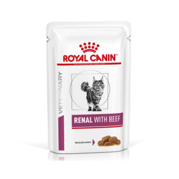 ROYAL CANIN Renal Feline cu vita 12 x 85 g hrana umeda dietetica pentru pisici cu insuficienta renala cronica