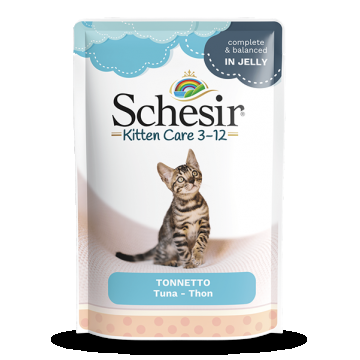 Schesir Kitten Tuna in Jelly, plic, 85 g