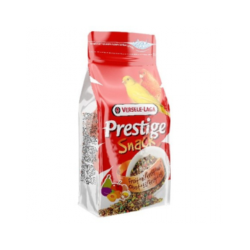 VERSELE LAGA Prestige Snack Canaries 125 g Gustare cu biscuiți și fructe pentru canari