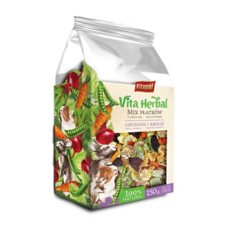 VITAPOL Vitaherbal mix fulgi pentru rozatoare 150 g