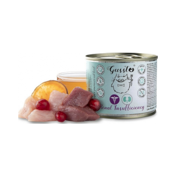 GUSSTO Vet Renal Insufficiency curcan și gâscă pentru boli ale rinichilor 200 gr