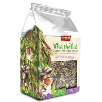 VITAPOL Vita Herbal Hrana complementara pentru rozatoare si iepuri, roscove uscate 170 g