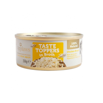 APPLAWS Dog Tin Taste Toppers Chicken Breast 6x156g piept de pui in sos