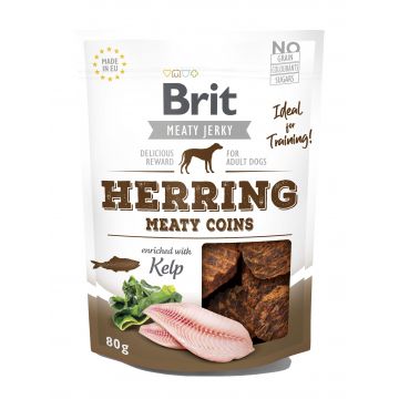 Brit Dog Jerky Herring Meaty Coins, 80 g