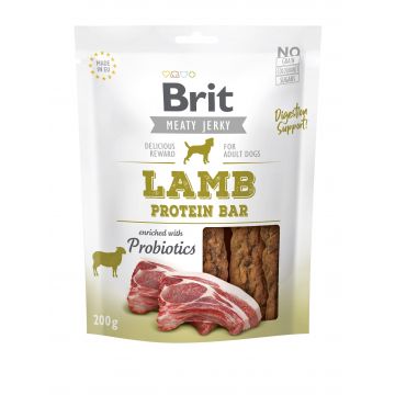 Brit Dog Jerky Lamb Protein Bar, 200 g