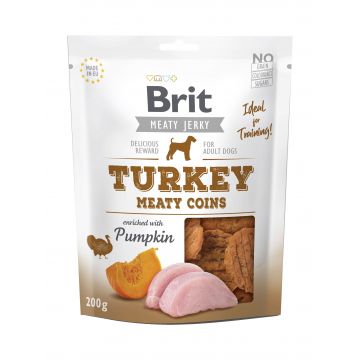 Brit Dog Jerky Turkey Meaty Coins, 200 g