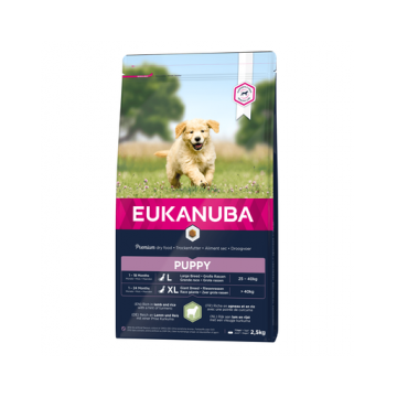 EUKANUBA Puppy Large Breed Lamb & Rice hrana uscata caini junori talie mare, miel si orez 2.5 kg