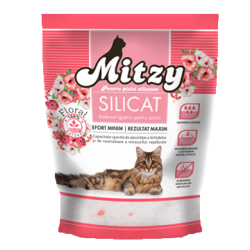 Nisip pentru litiera cu miros floral, Mitzy, 3.8 L de firma original