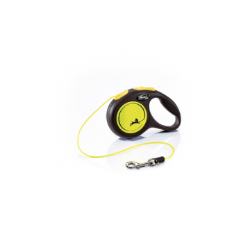 FLEXI Neon New Classic XS Cord Lesa pentru caini cu snur 3 M