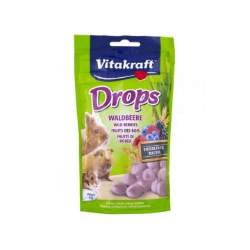 Drops Porcusori de Guineea Vitakraft Wild Berries, 75 g de firma originala