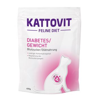 Hrana uscata pentru pisici Kattovit Diabetic Overweight 400 g