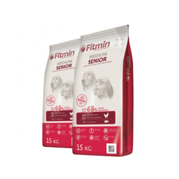 FITMIN Medium Senior hrana uscata caini seniori de talie medie 30 kg (2 x 15 kg)