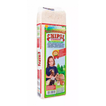 JRS Chipsi Strawberry rumegus pentru animale de companie, cu miros de capsuni 15L(1 kg)