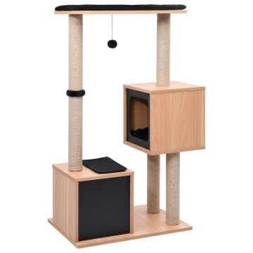 vidaXL Ansamblu pentru pisici, covoraș din funie de sisal, 104 cm