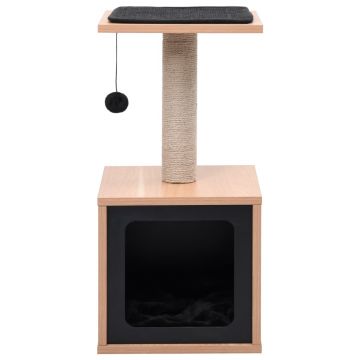 vidaXL Ansamblu pentru pisici, covoraș din funie de sisal, 62 cm