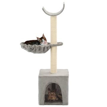 vidaXL Ansamblu pisici, stâlpi funie de sisal, 105 cm, gri