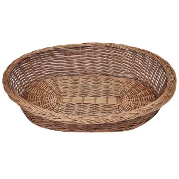 vidaXL Coș pentru câini/Pat pentru animale de casă, 90 cm, răchită