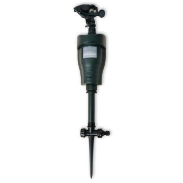 vidaXL Jet spray repelent pentru animale cu senzor PIR, verde închis