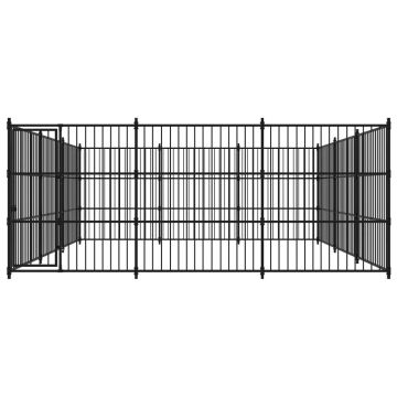 vidaXL Padoc de exterior pentru câini, 450x450x185 cm