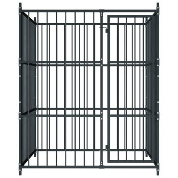 vidaXL Padoc pentru câini de exterior, 150 x 150 x 185 cm
