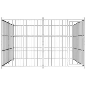 vidaXL Padoc pentru câini de exterior, 300 x 300 x 185 cm