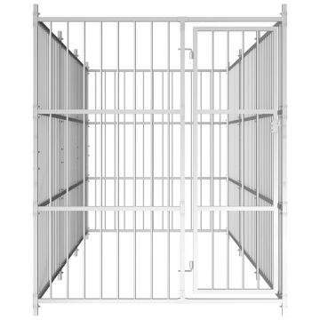 vidaXL Padoc pentru câini de exterior, 450x150x185 cm